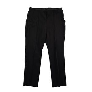 Chico's So Slimming Juliet Pants Straight Leg Black Ponte Size 2 -12 Side Zip
